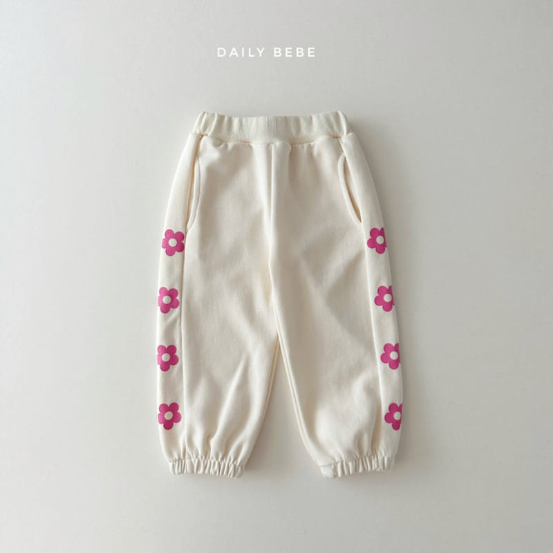 Daily Bebe - Korean Children Fashion - #fashionkids - Flower Pants - 2