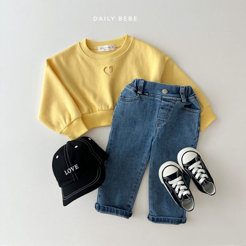 Daily Bebe - Korean Children Fashion - #fashionkids - Heart Punching Sweatshirt - 11
