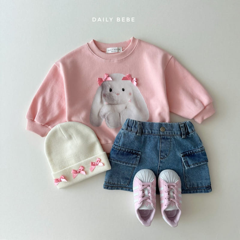 Daily Bebe - Korean Children Fashion - #fashionkids - Ribbon Doll Sweatshirt - 8