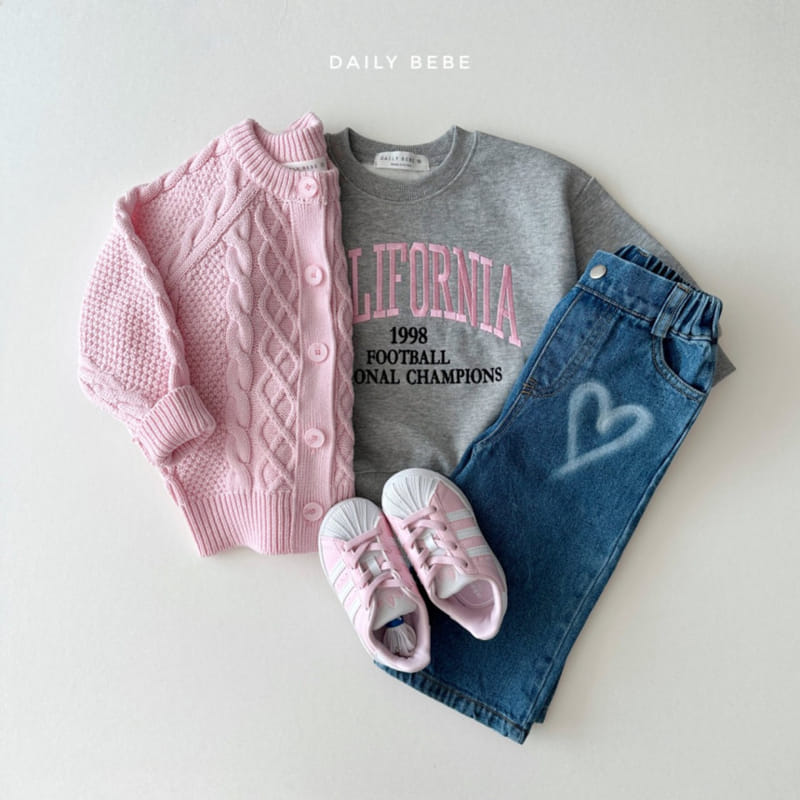 Daily Bebe - Korean Children Fashion - #fashionkids - California Sweatshirt - 8