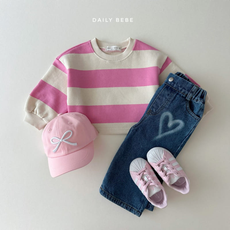 Daily Bebe - Korean Children Fashion - #kidsstore - Heart Denim - 7