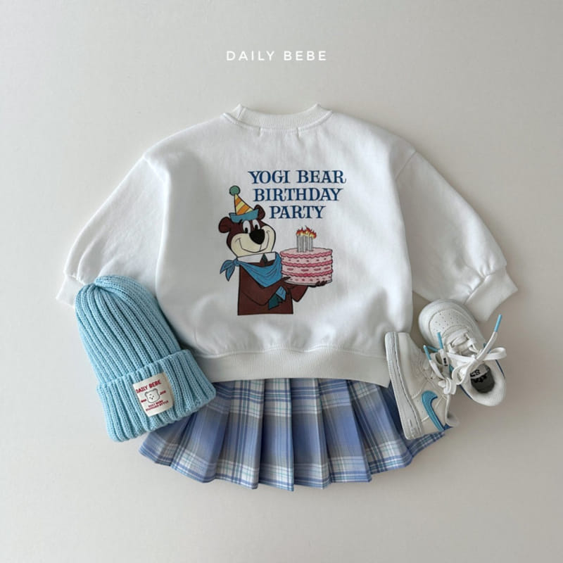 Daily Bebe - Korean Children Fashion - #kidsstore - Birthday Sweatshirt - 8