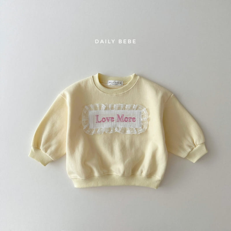 Daily Bebe - Korean Children Fashion - #kidzfashiontrend - Lace Sweatshirt - 7