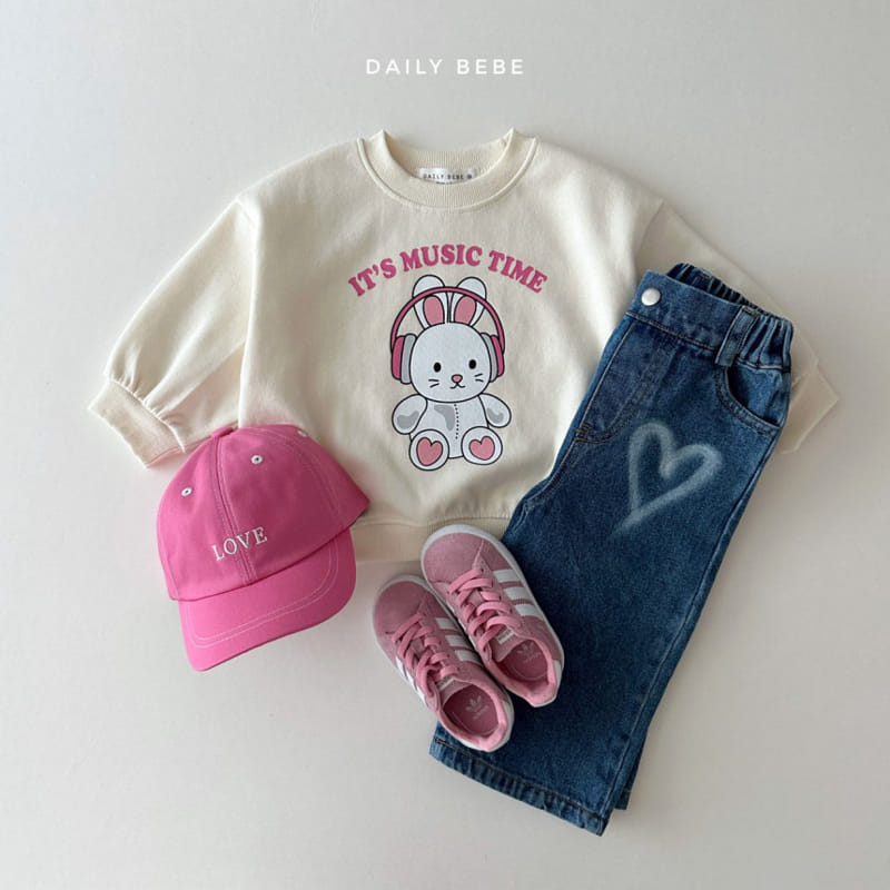 Daily Bebe - Korean Children Fashion - #littlefashionista - Heart Denim - 10