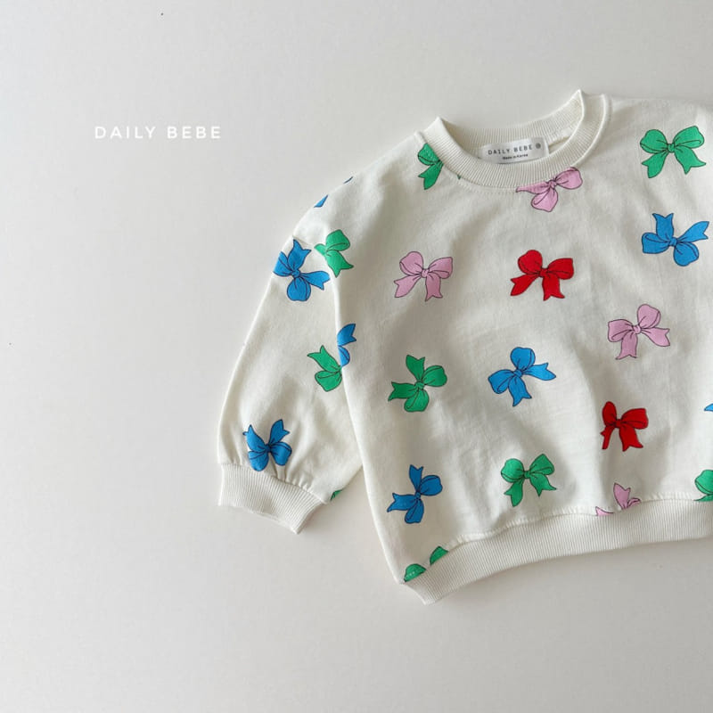 Daily Bebe - Korean Children Fashion - #littlefashionista - Spring Pattern Sweatshirt - 8