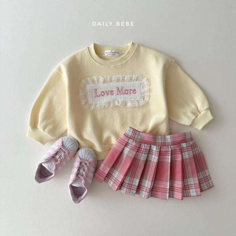 Daily Bebe - Korean Children Fashion - #minifashionista - Lace Sweatshirt - 11