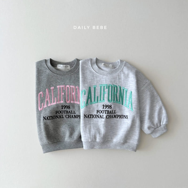 Daily Bebe - Korean Children Fashion - #minifashionista - California Sweatshirt