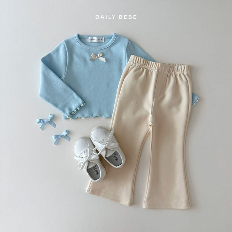Daily Bebe - Korean Children Fashion - #prettylittlegirls - Spring Boots Cut Pants - 9