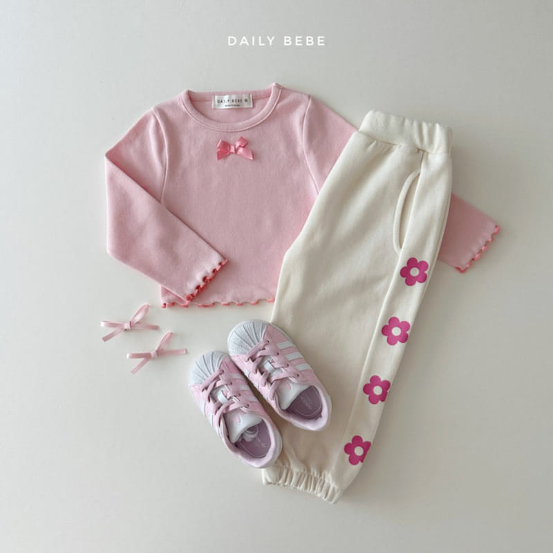 Daily Bebe - Korean Children Fashion - #prettylittlegirls - Flower Pants - 10