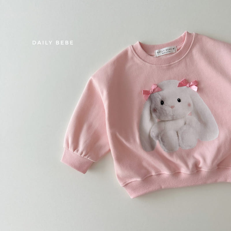 Daily Bebe - Korean Children Fashion - #stylishchildhood - Ribbon Doll Sweatshirt - 3