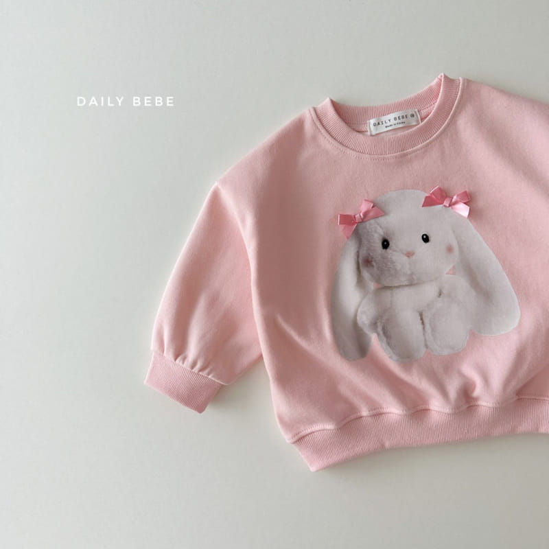 Daily Bebe - Korean Children Fashion - #stylishchildhood - Ribbon Doll Sweatshirt - 3