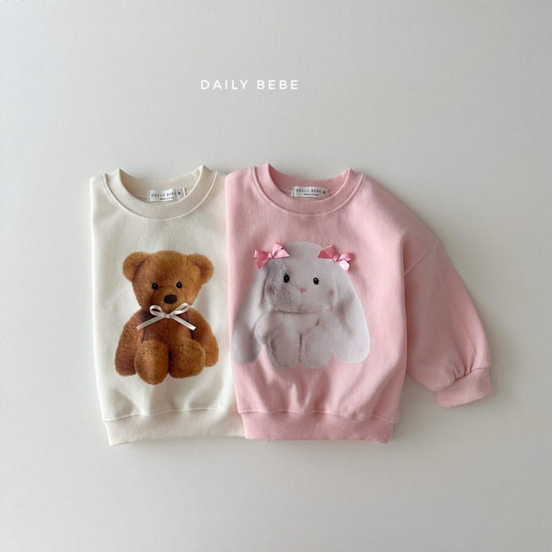 Daily Bebe - Korean Children Fashion - #todddlerfashion - Ribbon Doll Sweatshirt