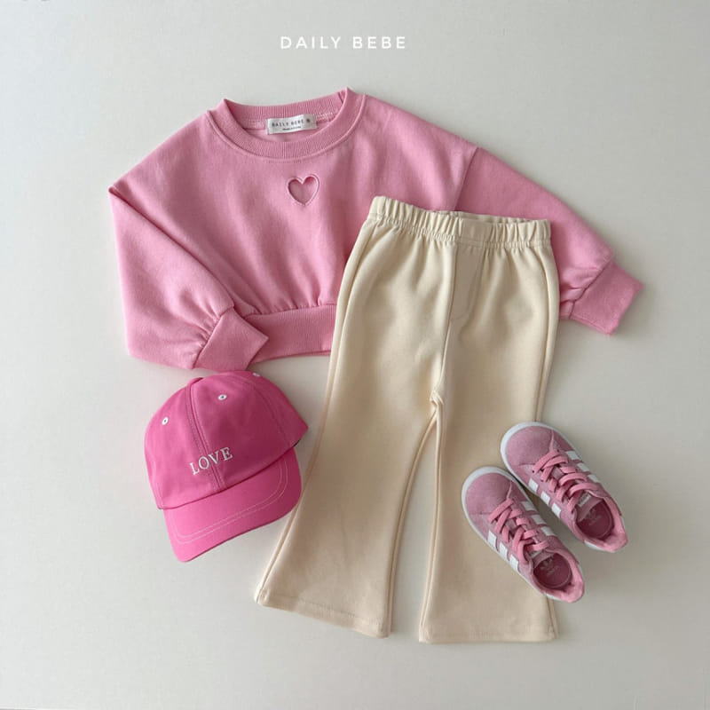 Daily Bebe - Korean Children Fashion - #toddlerclothing - Heart Punching Sweatshirt - 5
