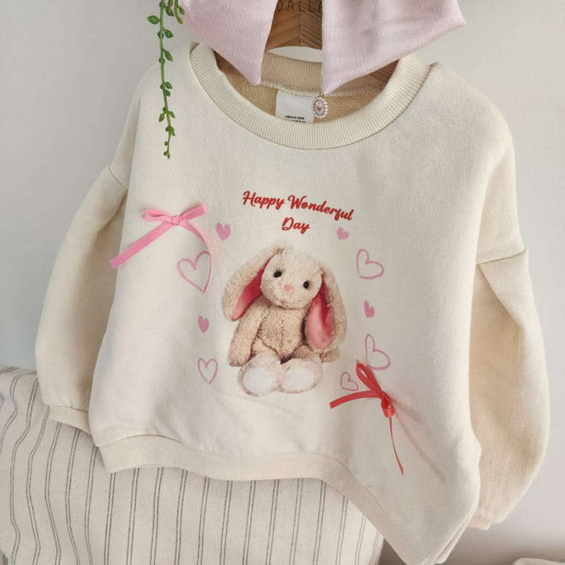 Dalla - Korean Children Fashion - #Kfashion4kids - Happy Rabbit Sweatshirt - 9