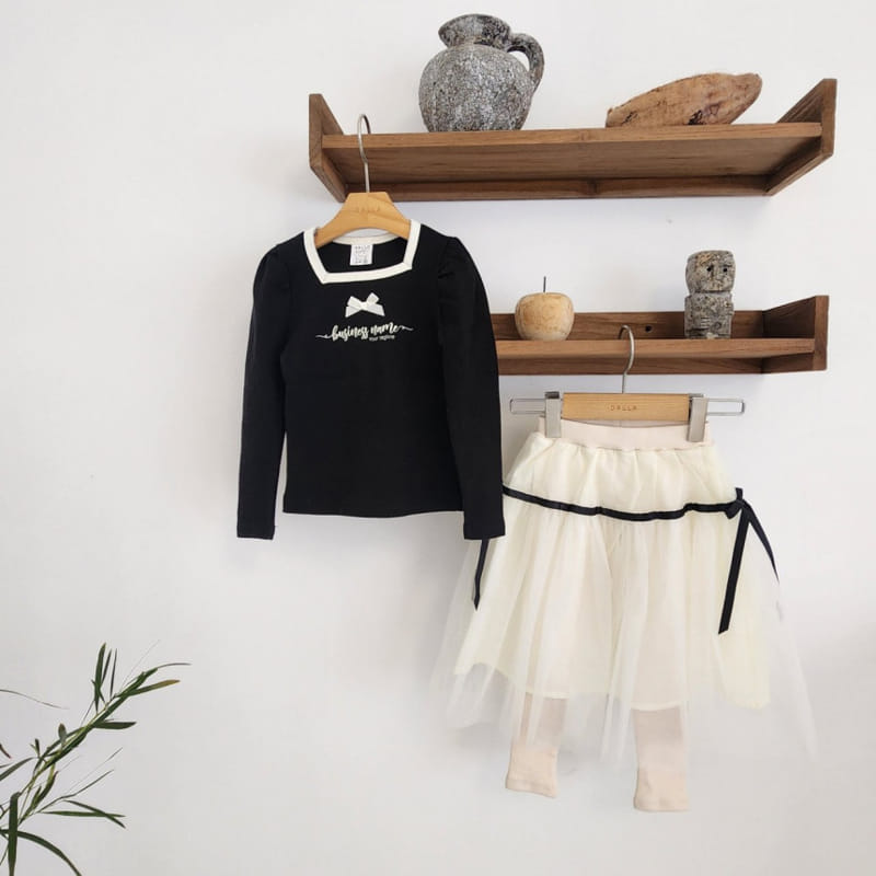 Dalla - Korean Children Fashion - #childrensboutique - Bling Sha Skirt Leggings - 9
