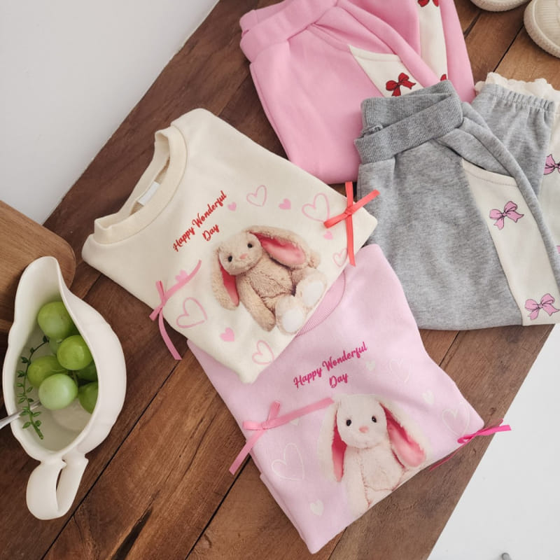 Dalla - Korean Children Fashion - #childrensboutique - Happy Rabbit Sweatshirt - 2