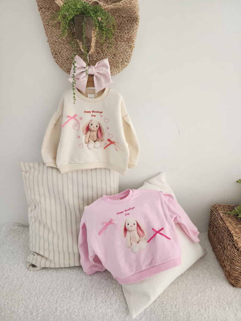 Dalla - Korean Children Fashion - #fashionkids - Happy Rabbit Sweatshirt - 5