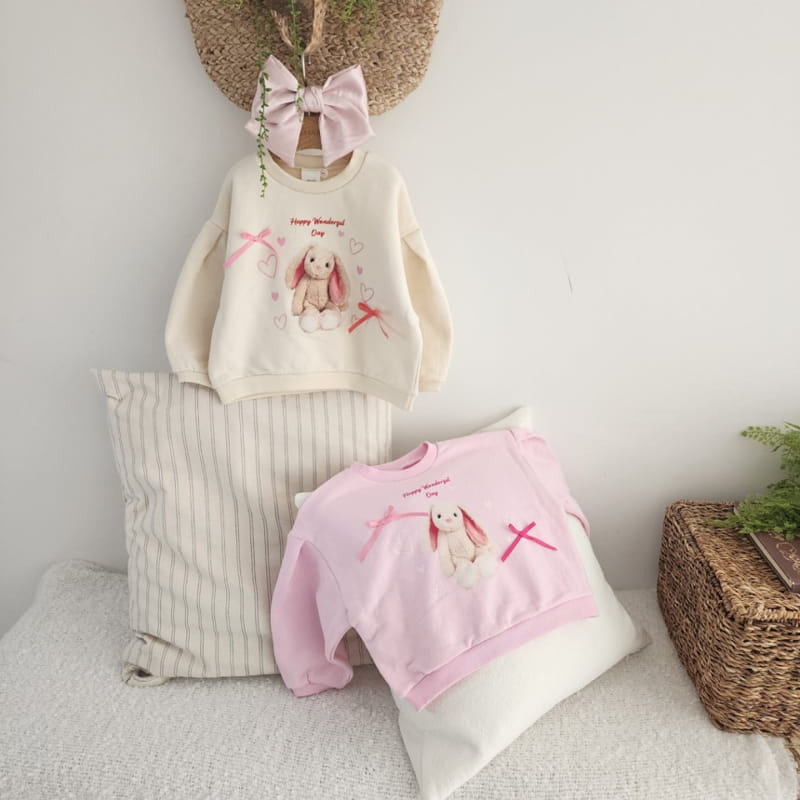 Dalla - Korean Children Fashion - #kidsshorts - Happy Rabbit Sweatshirt - 6