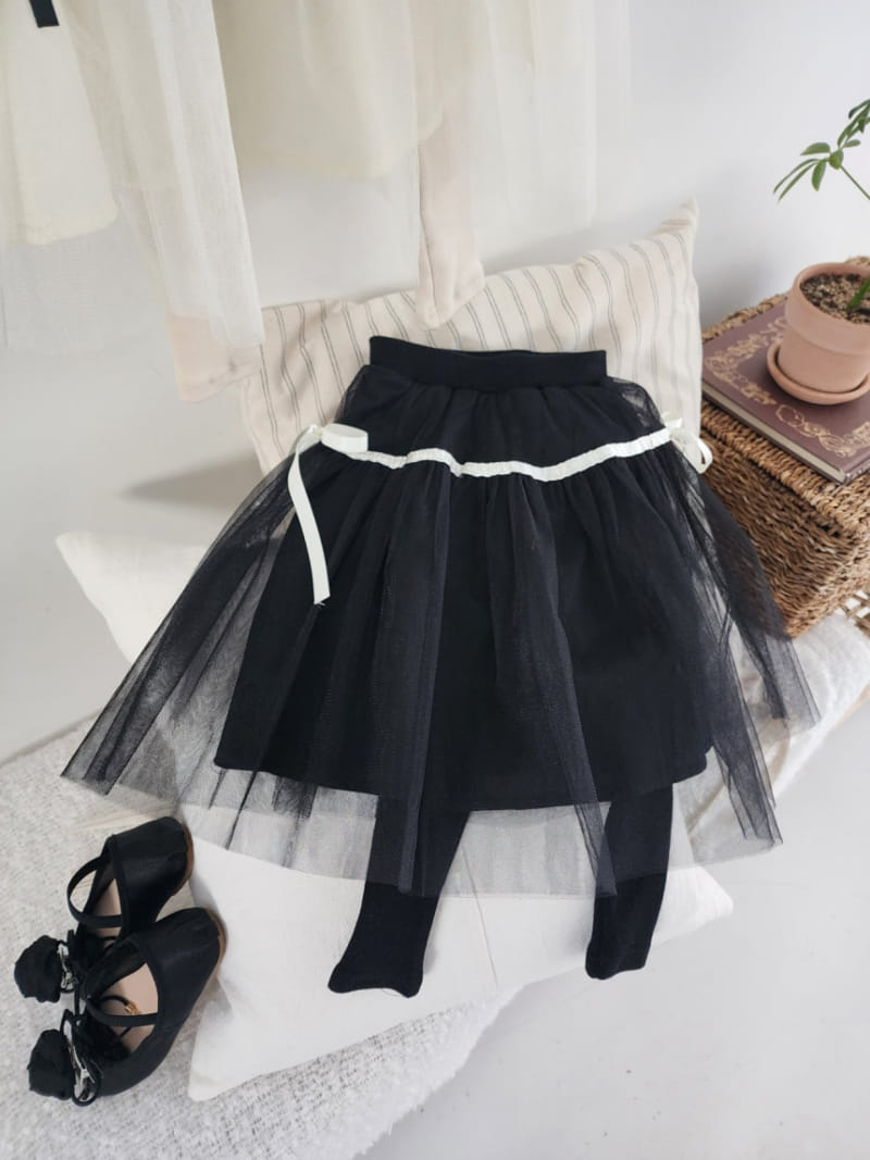 Dalla - Korean Children Fashion - #stylishchildhood - Bling Sha Skirt Leggings - 7
