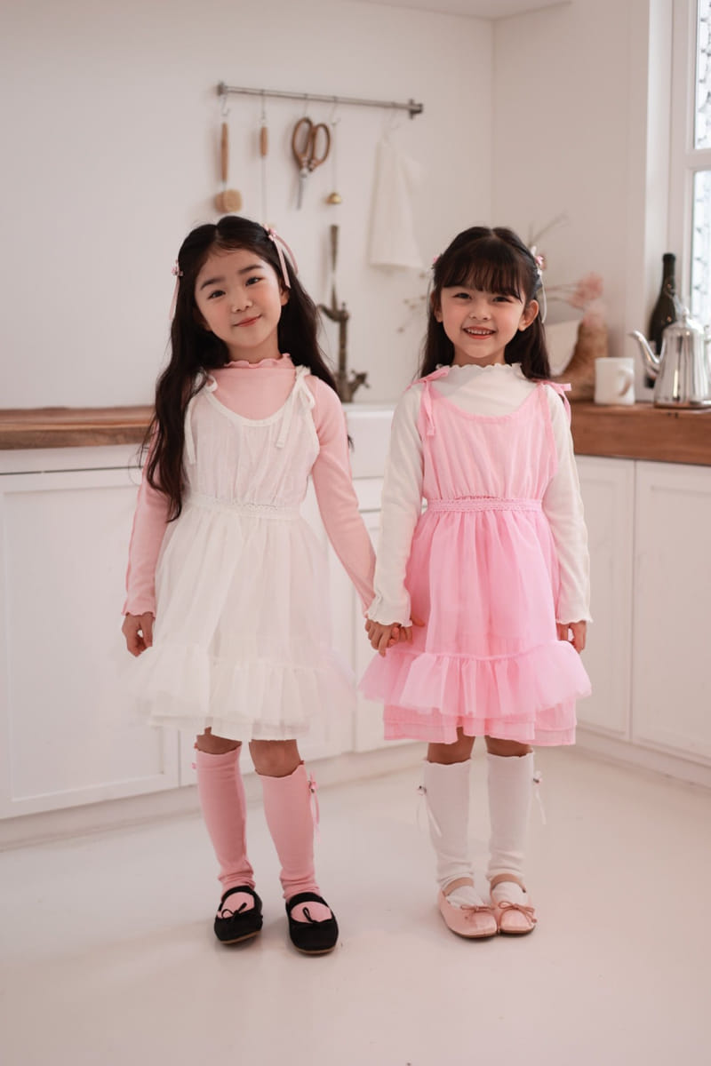 Dalla - Korean Children Fashion - #todddlerfashion - Cotton Candy Apron - 8