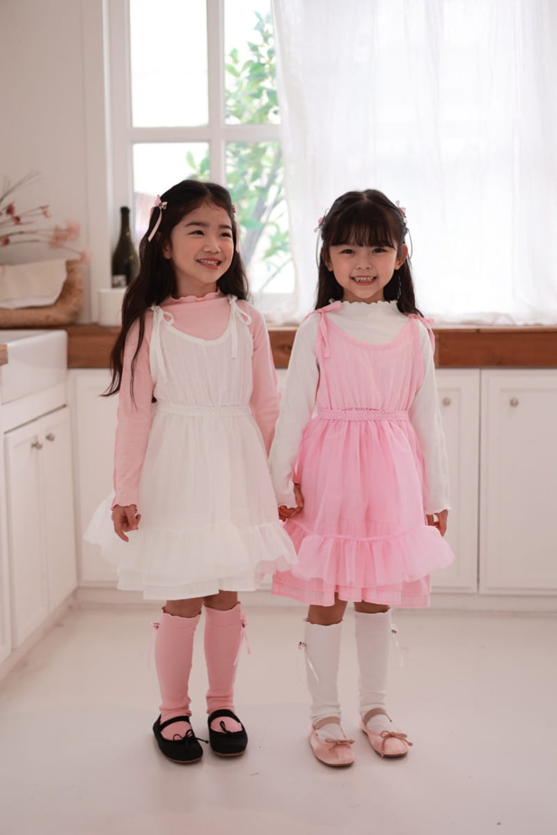 Dalla - Korean Children Fashion - #toddlerclothing - Cotton Candy Apron - 9