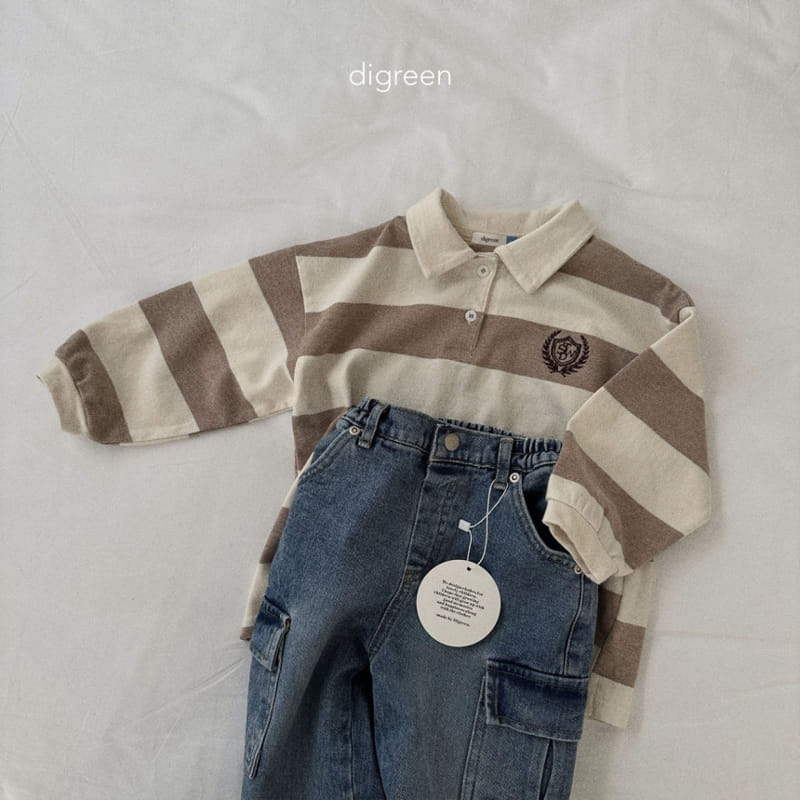 Digreen - Korean Children Fashion - #Kfashion4kids - Cargo Denim Pants - 8