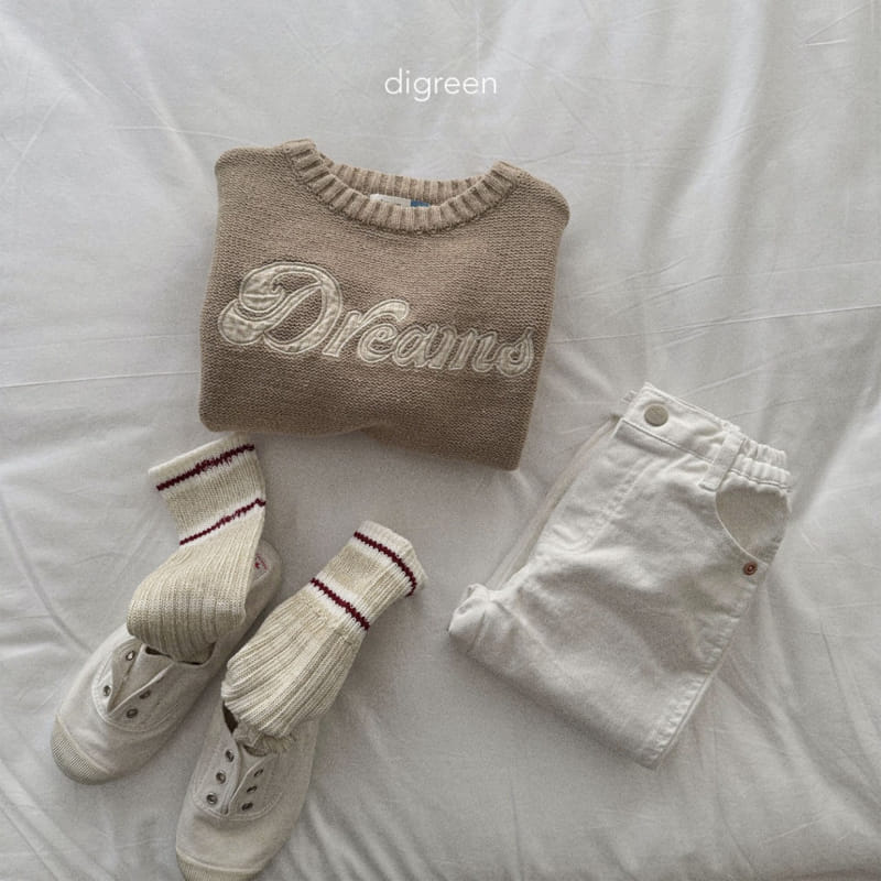Digreen - Korean Children Fashion - #childofig - Cream Pants - 10