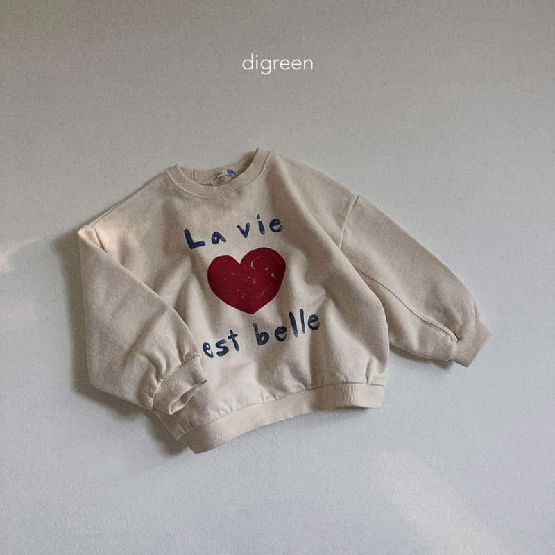 Digreen - Korean Children Fashion - #childofig - Heart Sweatshirt - 6