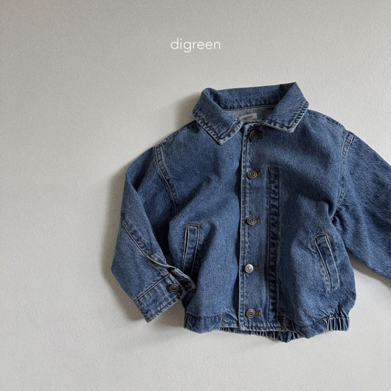 Digreen - Korean Children Fashion - #childrensboutique - Denim Jacket - 5