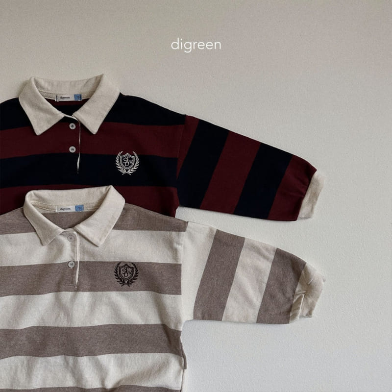 Digreen - Korean Children Fashion - #childrensboutique - Rugby Tee - 2
