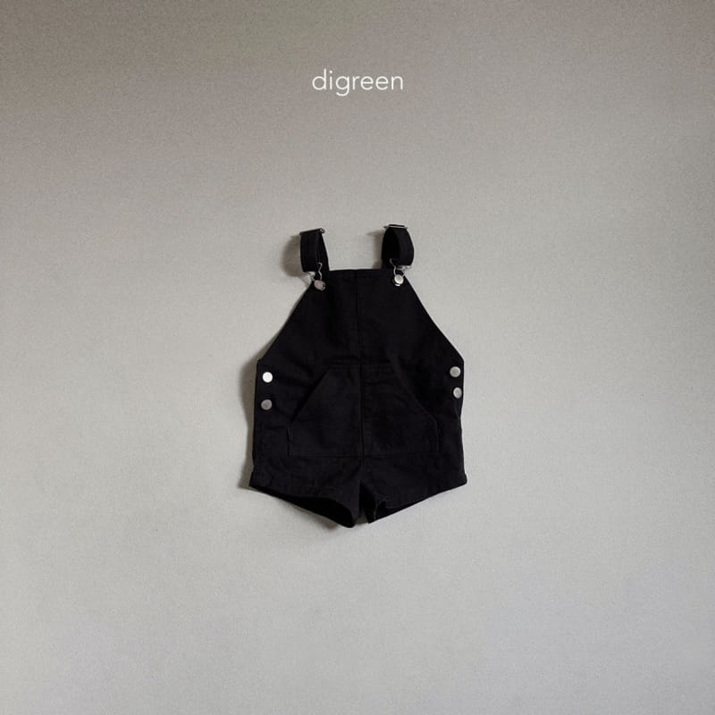 Digreen - Korean Children Fashion - #childrensboutique - C Short Dungarees  - 6