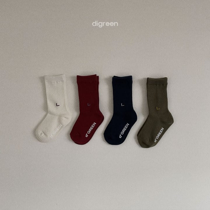 Digreen - Korean Children Fashion - #designkidswear - R L Socks - 2