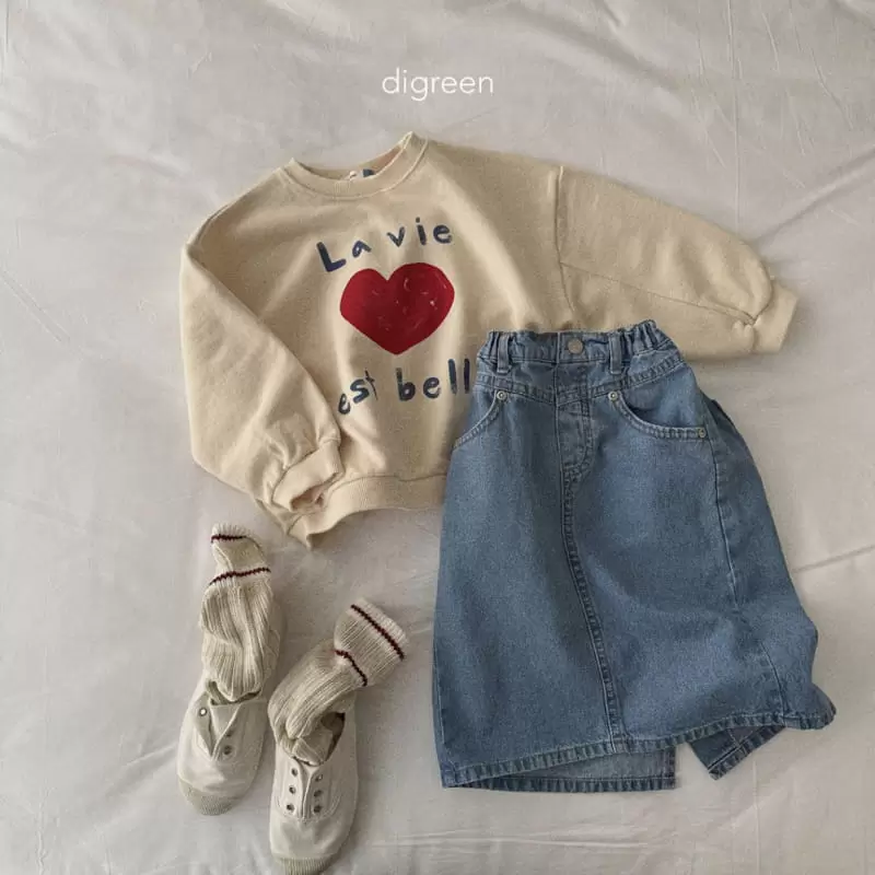 Digreen - Korean Children Fashion - #discoveringself - Heart Sweatshirt - 9