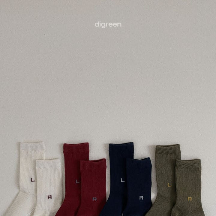 Digreen - Korean Children Fashion - #discoveringself - R L Socks - 3