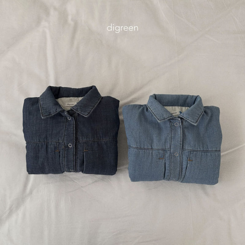 Digreen - Korean Children Fashion - #fashionkids - Denim Banding Shirt Jacket - 11