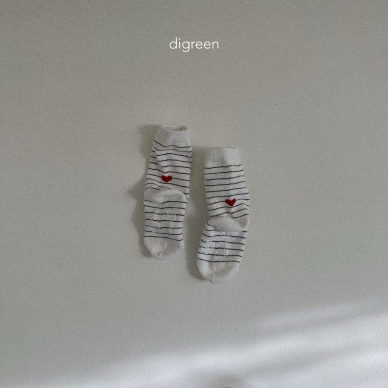 Digreen - Korean Children Fashion - #fashionkids - Love Socks - 6