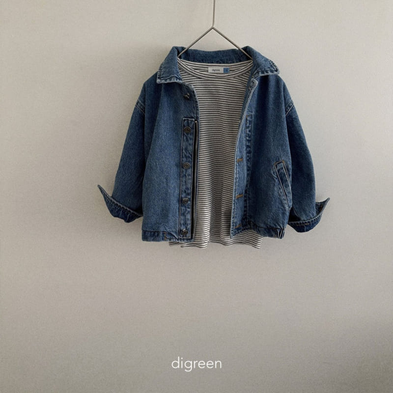 Digreen - Korean Children Fashion - #kidsstore - Denim Jacket - 10