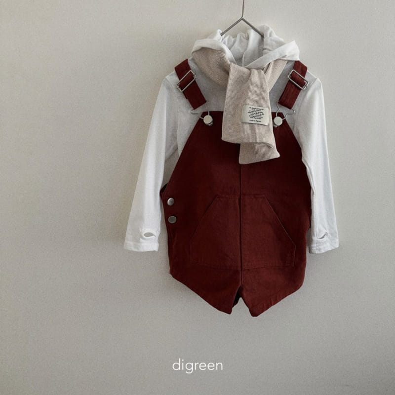 Digreen - Korean Children Fashion - #kidsstore - C Short Dungarees  - 11