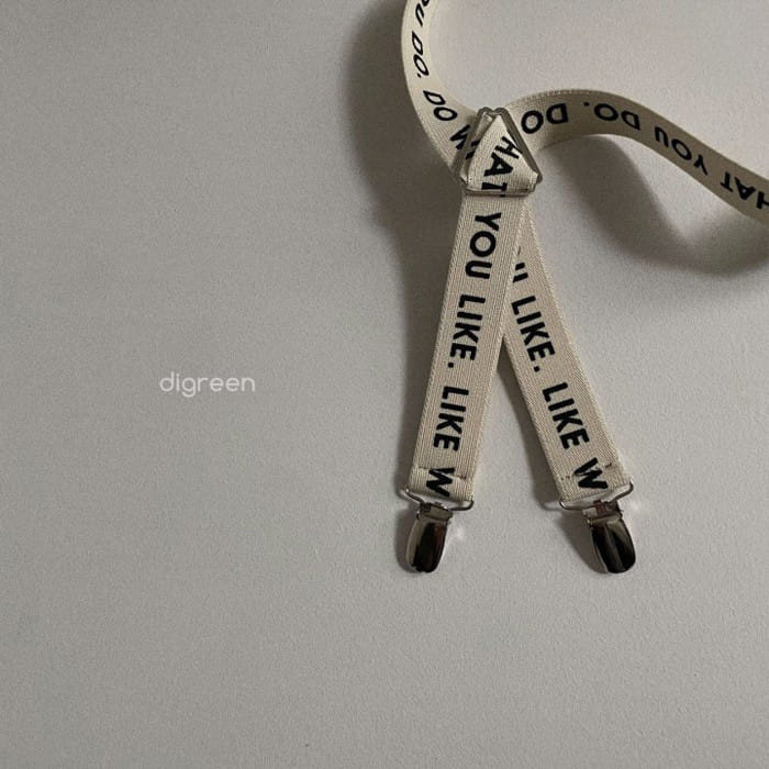 Digreen - Korean Children Fashion - #kidsstore - Lettering Suspenders - 5