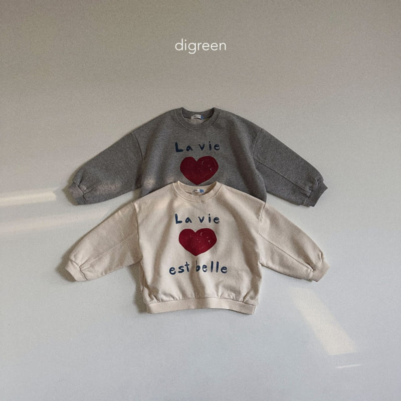 Digreen - Korean Children Fashion - #minifashionista - Heart Sweatshirt