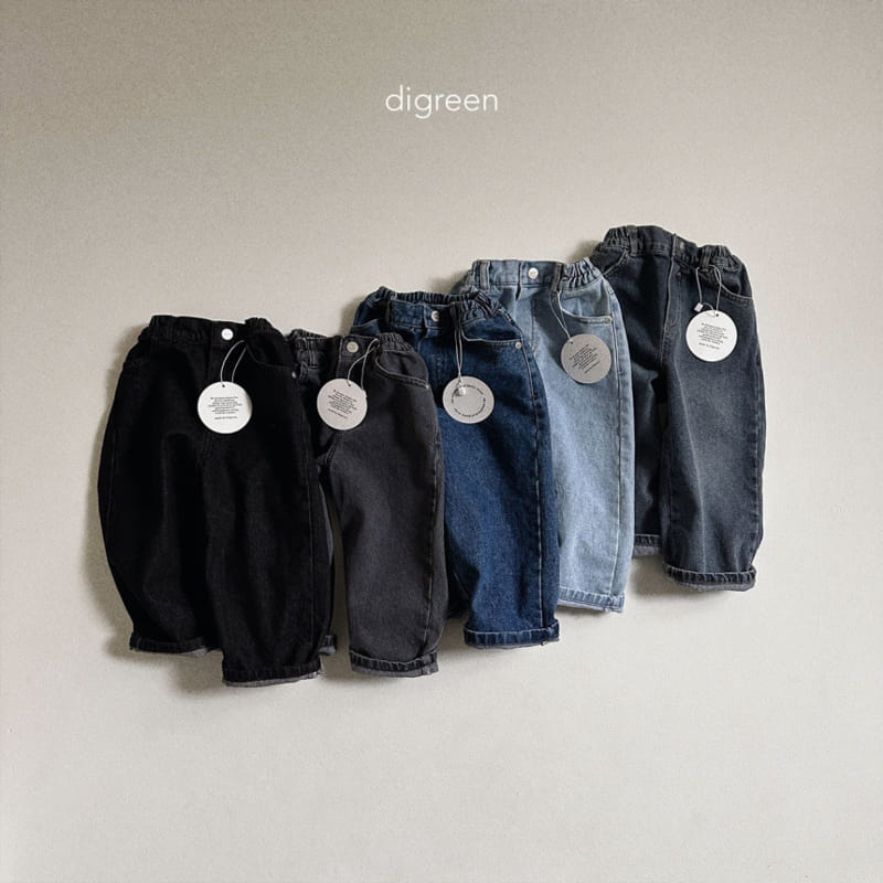Digreen - Korean Children Fashion - #prettylittlegirls - Standard Denim Pants - 3
