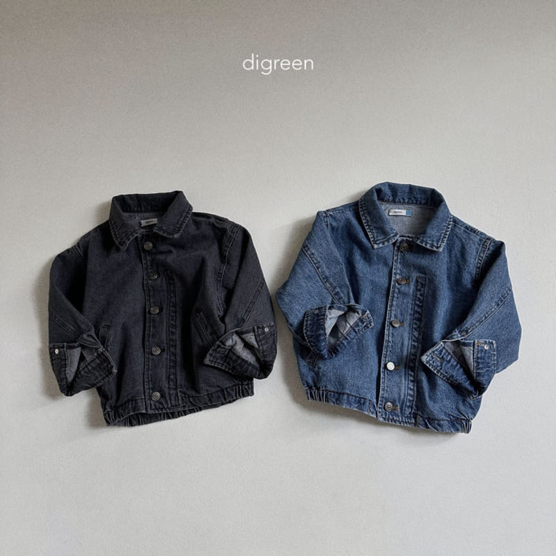 Digreen - Korean Children Fashion - #stylishchildhood - Denim Jacket - 3