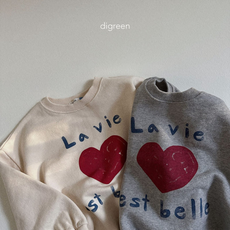 Digreen - Korean Children Fashion - #todddlerfashion - Heart Sweatshirt - 3