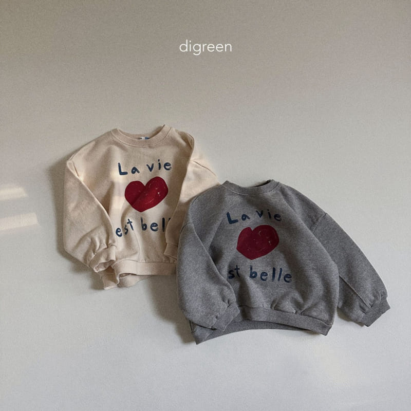 Digreen - Korean Children Fashion - #todddlerfashion - Heart Sweatshirt - 4