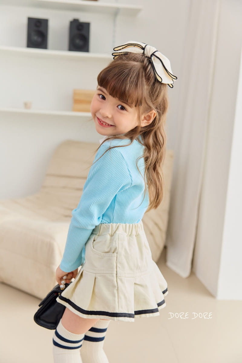 Dore Dore - Korean Children Fashion - #childofig - Collar Rib Tee - 5