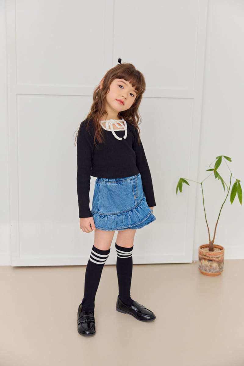 Dore Dore - Korean Children Fashion - #childofig - Jenny Color Crop Tee - 4