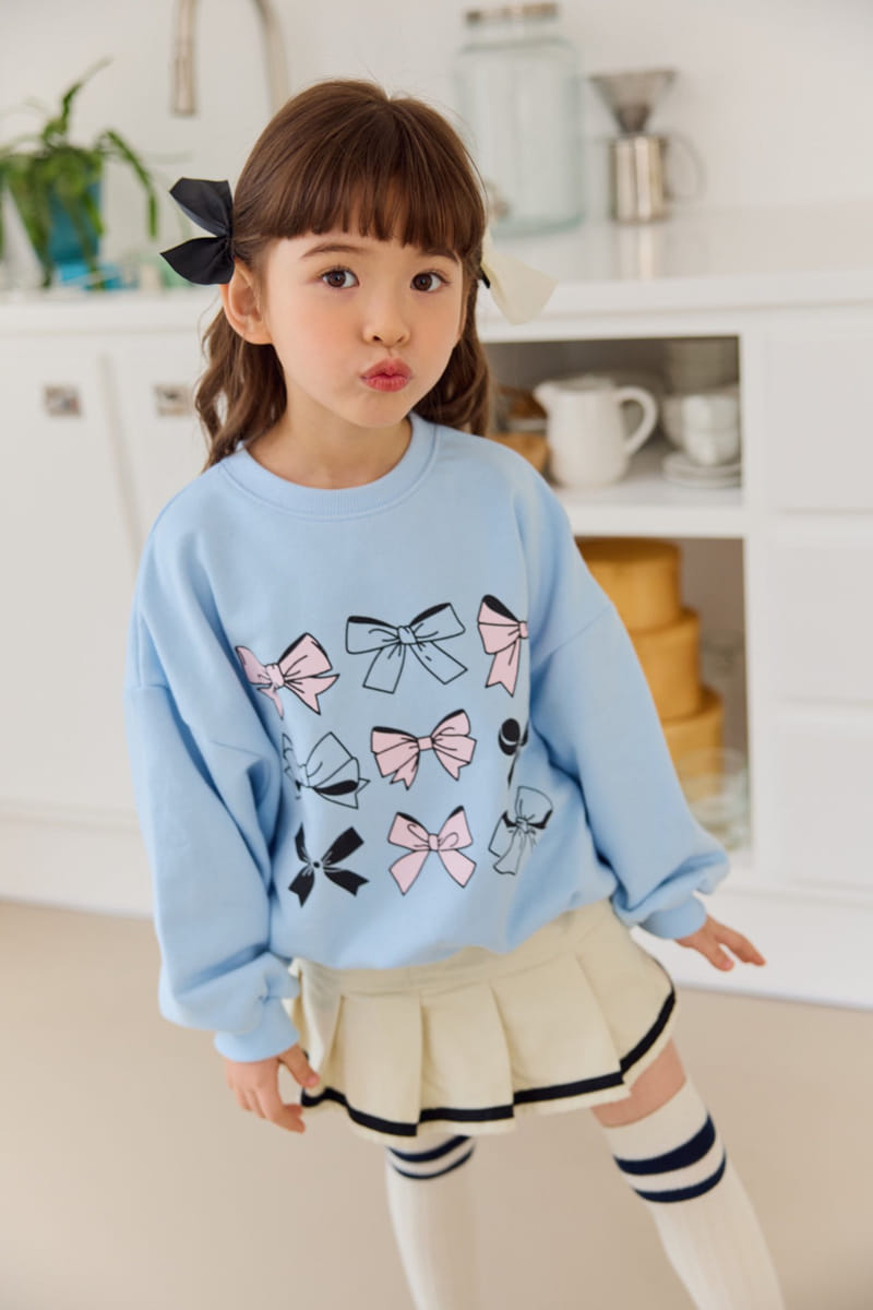 Dore Dore - Korean Children Fashion - #discoveringself - Amy Ribbon Sweatshirt - 3