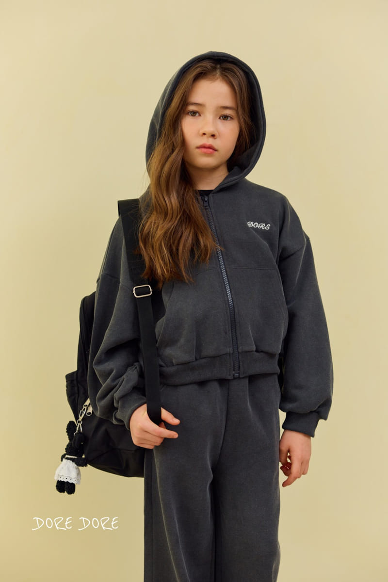 Dore Dore - Korean Children Fashion - #kidsstore - Pigment Crop Hoody 