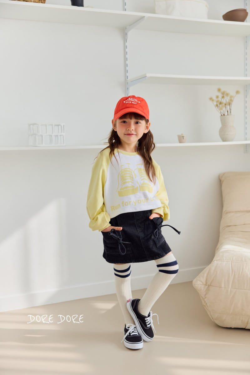 Dore Dore - Korean Children Fashion - #kidzfashiontrend - Cargo Ribbon Skirt Pants - 7