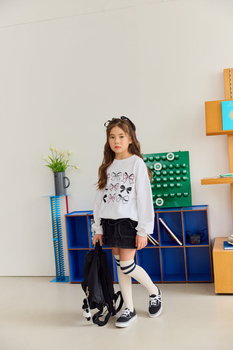 Dore Dore - Korean Children Fashion - #littlefashionista - Amy Ribbon Sweatshirt - 9